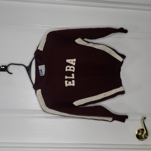 Dehen Elba Vintage 1970s Sweater Crimson Size Medium - Picture 1 of 5